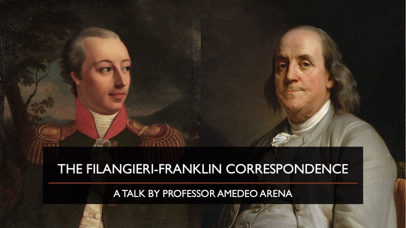 The Filangieri-Franklin Correspondence: Visions of Unity for Europe and America. A talk at the Italian Cultural Institute of New York