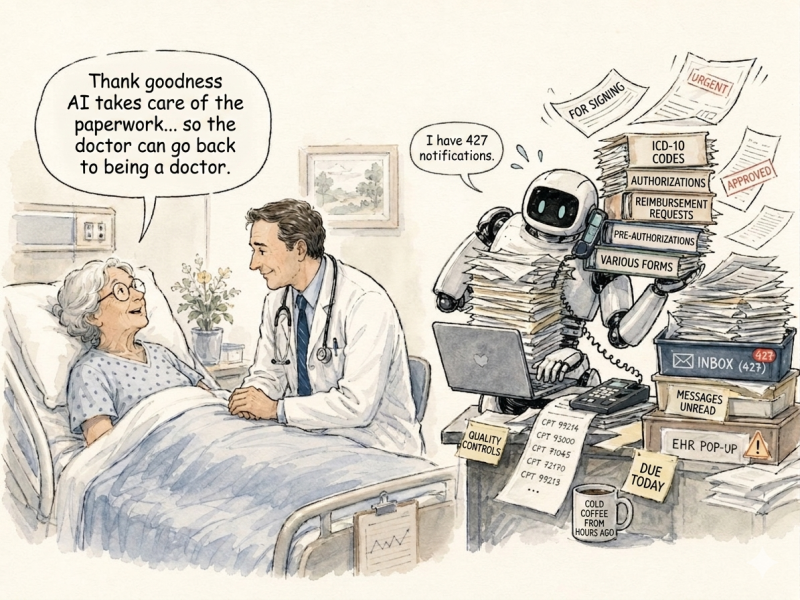 Artificial Intelligence is not the end of the doctor. It is the end of a certain way of being a doctor.