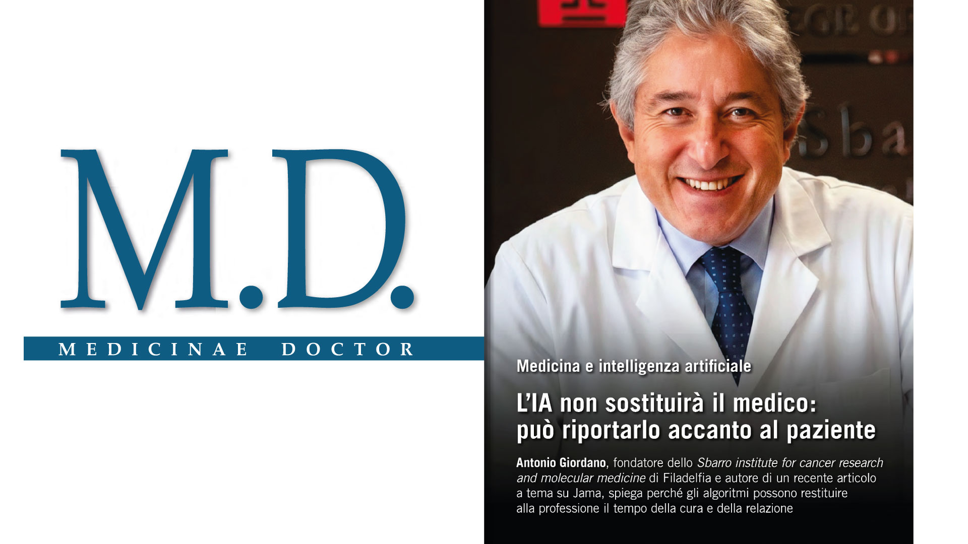 M.D. Medicinae Doctor – Tecnologia e umanesimo: La sfida dell’IA in medicina